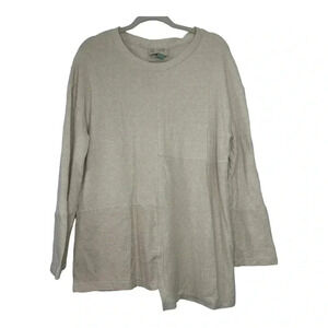 Anthropologie Saturday Sunday Light Pink Cream Long Sleeve Sweater Lace …